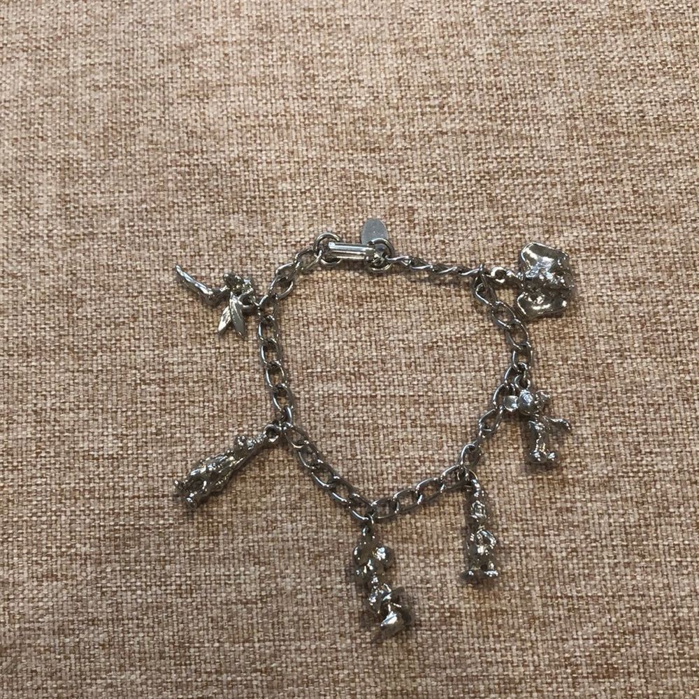 Disney silver children’s sz charm bracelet vintage